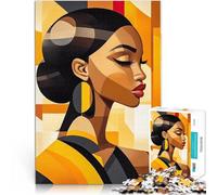 teenagers Puzzles 1000 Piece Jigsaws Abstract Melanin Beauty Lustige Spiele eignet sich ideal als Geschenk für die ganze Familie75x50cm
