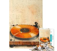 Teenagers Puzzles 1000 Piece Jigsaws Abstract Vinyl Record Jigsaw Hands-on Game Birthday Present Deal As Gifts for The Whole Family (Size 50x75cm)