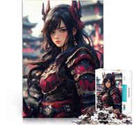 teenagers Puzzles 1000 Piece Jigsaws Anime Samurai Warrior Maiden DIY-Spielzeug Tolles Geschenk für Spiele38x26cm