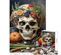 Teenagers Puzzles 1000 Piece Jigsaws Asparagus Skull Still Life Educational Games For Family Fun Anti-Stress Toys Deal As Gifts for The Whole Family (50X75CM)