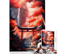 Teenagers Puzzles 1000 Piece Jigsaws Beautiful Japanese Educational Games Learning Educational Educational Toy Deal As Gifts for The Whole Family (75X50CM)