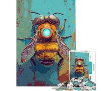 Teenagers Puzzles 1000 Piece Jigsaws Bee Robot Jigsaw for Adults Family Games Pattern Assembly Deal As Gifts for The Whole Family (size 38x52cm)