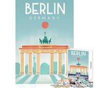 Teenagers Puzzles 1000 Piece Jigsaws Berlin Jigsaw Puzzles for Teenagers Pattern Assembly Challenging To Complete Unique Challenge Game (50x75cm)