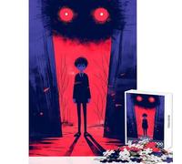 Teenagers Puzzles 1000 Piece Jigsaws Boy Facing Shadow Monster Jigsaws for Adults Puzzle Hand Speed Race Challenging To Complete Brainteaser Family Games (50x75cm)