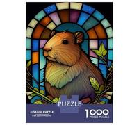 Teenagers Puzzles 1000 Piece Jigsaws Capybara Gift Capibara Jigsaw for Adults Anti-Stress Toys Birthday Present Help The Brain Exercise 70x50cm/1000pcs