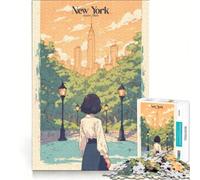 Teenagers Puzzles 1000 Piece Jigsaws Central Park, Educational Games, Enhance Memory, Birthday Present, Gifts, 38x26cm