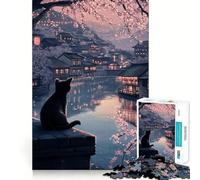 Teenagers Puzzles 1000 Piece Jigsaws Cherry Blossom Serenity- Tight Joint Game Cognitive Game Toy Easy Time Fun Xmas Decor Gift (38x52cm)