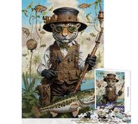 Teenagers Puzzles 1000 Piece Jigsaws Chill Jaguar Gone Fishing Jigsaw Puzzle 1000 Educational Game Great Gifts And Toys Birthday Present (38x52cm)