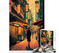 Teenagers Puzzles 1000 Piece Jigsaws City Market Educational Games Learning Educational Educational Toy Deal As Gifts for The Whole Family (75X50CM)