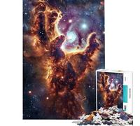 Teenagers Puzzles 1000 Piece Jigsaws Cosmic Hand of Creation Jigsaw Hands-on Game Birthday Present Deal As Gifts for The Whole Family (Size 38x52cm)