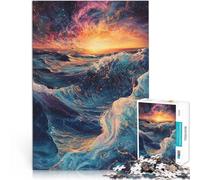 teenagers Puzzles 1000 Piece Jigsaws Cosmic Ocean Waves Lernspiele DIY Spielzeug Geburtstagsgeschenk, Geschenke, Wandkunst52x38cm