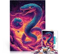 teenagers Puzzles 1000 Piece Jigsaws Cosmic Serpent of the Stellar Abyss Family Game for and deal as gifts for the whole family 50x70cm