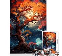 Teenagers Puzzles 1000 Piece Jigsaws Cosmic Tree of Life Toy Wall Decor Art Work Gift Educational Games Help The Brain Exercise size 38x26cm