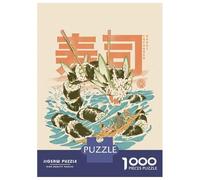 Teenagers Puzzles 1000 Piece Jigsaws Cucumber Sushi Dragon Puzzles for Adults Brain Teaser Game Wall Decoration Stress Reduction Gifts 38x26cm/1000pcs