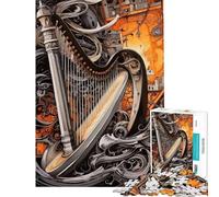 Teenagers Puzzles 1000 Piece Jigsaws Cyberpunk Orchestra Jigsaws for Adults Relaxing Games Precision Cutting Help The Brain Exercise (Size 38x26cm)