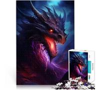 teenagers Puzzles 1000 Piece Jigsaws Dangerous Dragon Schwierig und herausfordernd Geburtstagsgeschenk, Geschenke75x50cm