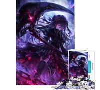 Teenagers Puzzles 1000 Piece Jigsaws Demon Anime Girl Death Help The Brain Exercise For Family Fun DIY Toys for And from 14 Years And over (38x26cm)