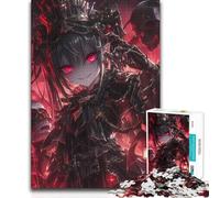 Teenagers Puzzles 1000 Piece Jigsaws Demon Anime Skull Lady Tough Challenge Gift Birthday for 14+ Puzzle Game Offered 50x75cm