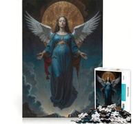 Teenagers Puzzles 1000 Piece Jigsaws Divine Mary Impossible Game Interesting Stress Reduction for Is Ideal As A Gift 38x52cm