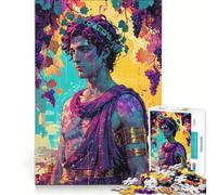 Teenagers Puzzles 1000 Piece Jigsaws Divine Revelry︰ Dionysus Neon Dreams Impossible Game Interesting Stress Reduction for Is Ideal As A Gift 38x52cm