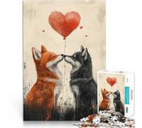 teenagers Puzzles 1000 Piece Jigsaws Dogs in Love Spielzeug für die ganze Familie Heimdekoration Spielzeug38x26cm