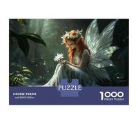 Teenagers Puzzles 1000 Piece Jigsaws Enchanted Forest Fairy Jigsaw Puzzle Fun Games Birthday Present Deal As Gifts for The Whole Family 70x50cm/1000pcs