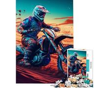 Teenagers Puzzles 1000 Piece Jigsaws Extreme Motocross Puzzle for Adults Hands-on Game Difficult Challenge Deal As Gifts for The Whole Family (Size 38x52cm)