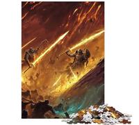 Teenagers Puzzles 1000 Piece Jigsaws Fantasy Battle Scene Fun at Home Activities, Perfect Decoration Brain Teaser Game Suitable for Ages 14 And Up (50x75cm)