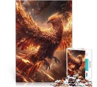 teenagers Puzzles 1000 Piece Jigsaws Fire Phoenix Fairytale Entspannungsspiele Geschenke für Freunde und Familie75x50cm