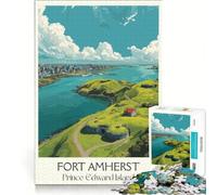 Teenagers Puzzles 1000 Piece Jigsaws Fort Amherst, Educational Games, Enhance Memory, Birthday Present, Gifts, 38x52cm