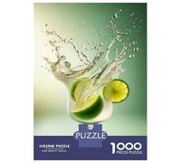 Teenagers Puzzles 1000 Piece Jigsaws Fresh Lime Cocktail Drink Adult Jigsaw Relaxing Games Hand Speed Race Deal As Gifts for The Whole Family 52x38cm/1000pcs