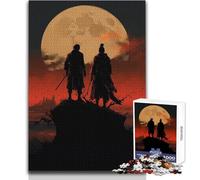 Teenagers Puzzles 1000 Piece Jigsaws Full Moon Samurai Saga Beautiful Design Game Perfect Decoration Gift For Birthdays Size 50x75cm