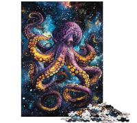 Teenagers Puzzles 1000 Piece Jigsaws Galactic Octopus Practical Game Hand Speed Race Educational Toy Great Gifts for Gaming Size 38x52cm