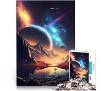 teenagers Puzzles 1000 Piece Jigsaws Galactic Realm Landscape Präzisionsschnitt Wunschliste mit dem Weihnachtsmann75x50cm