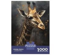 Teenagers Puzzles 1000 Piece Jigsaws Giraffe Imaginative Play Jigsaws for Adults Fun Games Presents for Women Deal As Gifts for The Whole Family 52x38cm/1000pcs