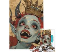 Teenagers Puzzles 1000 Piece Jigsaws Goblin Elf Princess Art Help The Brain Exercise Pattern Assembly Relax Games Suitable for Ages 14 And Up (38x52cm)
