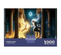 Teenagers Puzzles 1000 Piece Jigsaws Gods Battle Epic Fantasy Artwork Jigsaws for Adults Fun Games Presents for Women Deal As Gifts for The Whole Family 70x50cm/1000pcs