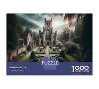 Teenagers Puzzles 1000 Piece Jigsaws Gothic Garden Architecture Puzzles for Adults Relaxing Games But Fun And Humorous Unique Birthday And Gifts 70x50cm/1000pcs