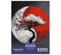 Teenagers Puzzles 1000 Piece Jigsaws Harmony in Sakura Bloom Puzzles for Adults Brain Teaser Game Wall Decoration Stress Reduction Gifts 52x38cm/1000pcs