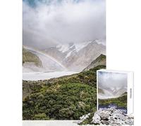 Teenagers Puzzles 1000 Piece Jigsaws Hooker Valley Track Educational Game Wall Art Home Decoration Toys Wishlist with Santa Claus (50X75cm)