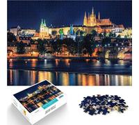 teenagers Puzzles 1000 Piece Jigsaws Illuminated Prague Herausforderndes Spiel Die Liebe zwischen Paaren stärken75x50cm