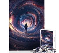 Teenagers Puzzles 1000 Piece Jigsaws Into The Vortex 1000 Jigsaw Puzzle Educational Game Art Work Gifts Suitable for Couples (50x75cm)