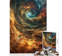 Teenagers Puzzles 1000 Piece Jigsaws Into The Vortex Home Decoration Toys Funny Gift Hands-on Game with Matching Poster And Trivia Sheet size 50x75cm