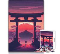 Teenagers Puzzles 1000 Piece Jigsaws Japan Cherry Blossoms Beautiful Design Game Perfect Decoration Gift For Birthdays Size 38x52cm