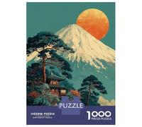 Teenagers Puzzles 1000 Piece Jigsaws Japanese Landscape with Mountain And Temple Puzzles for Adults Brain Teaser Game Wall Decoration Stress Reduction Gifts 70x50cm/1000pcs