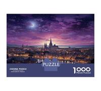 Teenagers Puzzles 1000 Piece Jigsaws Magical Cityscape at Twilight Jigsaw Puzzle Fun Games Birthday Present Deal As Gifts for The Whole Family 70x50cm/1000pcs
