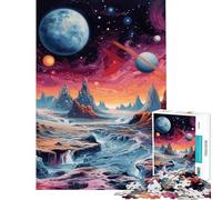Teenagers Puzzles 1000 Piece Jigsaws Mountains And Planets Help The Brain Exercise Pattern Assembly Relax Games Suitable for Ages 14 And Up (38x52cm)
