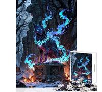 Teenagers Puzzles 1000 Piece Jigsaws Mystic Fox Spirit Unleashed Educational Game Wall Art Home Decoration Toys Wishlist with Santa Claus (52X38cm)