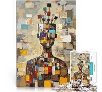 teenagers Puzzles 1000 Piece Jigsaws Original Man Pinned to Thoughts Lernspielzeug Wunschliste mit dem Weihnachtsmann52x38cm