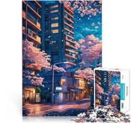 teenagers Puzzles 1000 Piece Jigsaws sakura japan landscape Schwierig Schwer Geburtstagsgeschenk, Geschenke75x50cm